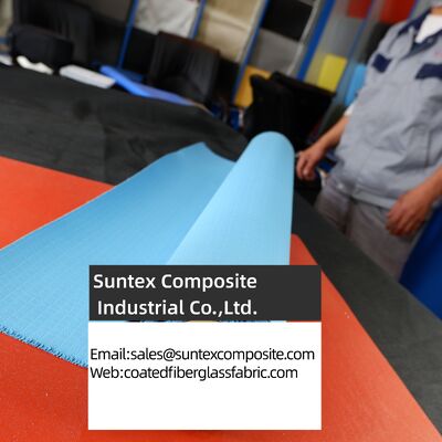 Fire Retardant Silicone Coated Fiberglass Fabric with Customizable Color and Temperature Resistance -50°C to 550°C
