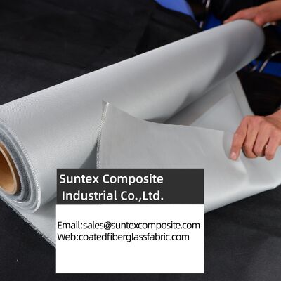 Fireproof High Temperature Resistance 4H Satin Weave Silicone Coated Fiberglass Fabric