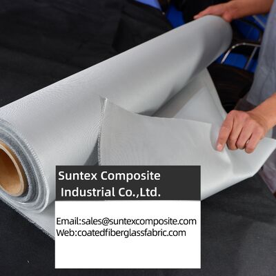 Fireproof High Temperature Resistance 4H Satin Weave Silicone Coated Fiberglass Fabric for Industrial Applications