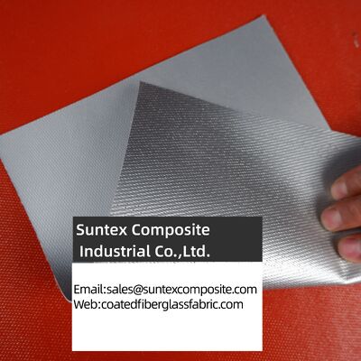 Fireproof Silicone Coated Fiberglass Fabric with 550°C Heat Resistance and Two Side Silicone Coating for Smoke Curtains