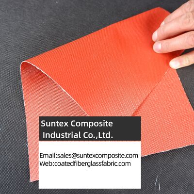 Good Chemical Resistance Fireproof High Temperature Resistant Silicone Coated Fiberglass Fabric for Industrial Use