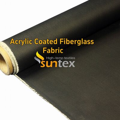 Red 0.4mm Fire Resistant Fiberglass Fabric with 550 Degree C Temperature Resistance Acrylic Coated for Easy Sewing and Cutting Welding Blanket