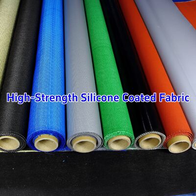 590 g/sqm Silicone Coated Fiberglass Fabric with 0.45 mm Thickness for Heat Resistant Insulation up to 550℃