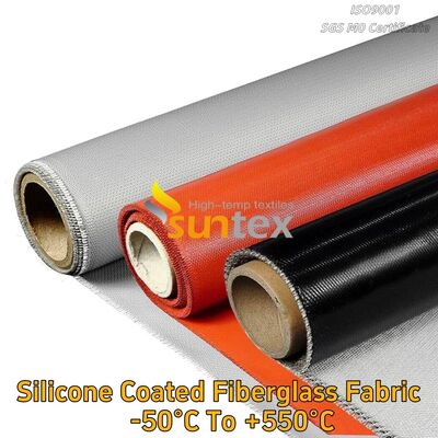 Heat Insulation and Fireproof Waterproof Material Silicone Coated Fiberglass Fabric