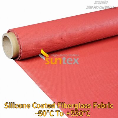 Heat Insulation and Fireproof Waterproof Material Silicone Coated Fiberglass Fabric