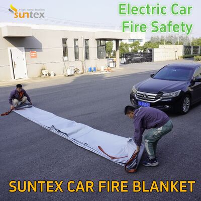 Car Fires 6 X 8 M Fire Blanket for Ev Car 19.8 X 26 Ft Electric Vehicles Fire Blankets