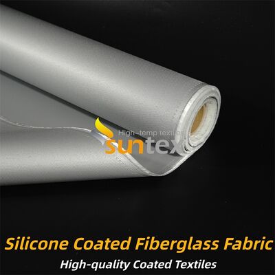 Fire Retardant Silicone Coated Fiberglass Fabric with Temperature Resistance -50°C to 500°C and Alkali Free Properties