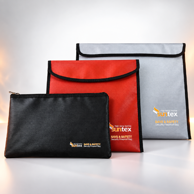 The Suntex fireproof and water-resistant document bag