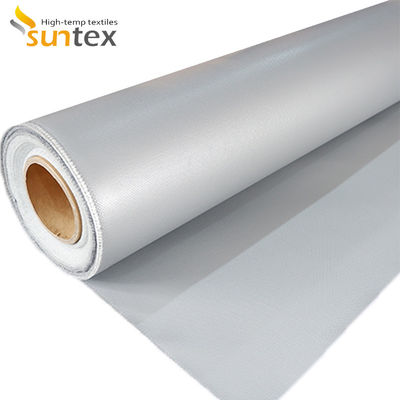 Heat Shield & Fire Retardant Fabric: 32 Oz Grey Silicone-Coated Glass Fiber