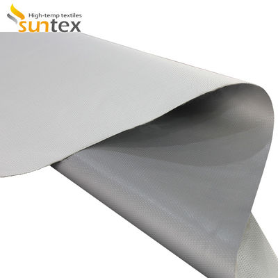 Double Sided Silicone Coated Fiberglass Fabric with 0.3 mm Thickness and 400 g/sqm Weight for High Temperature Insulation