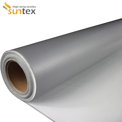 Flame Resistant High Temperature Silicone Coated Industrial Fiberglass Fabric
