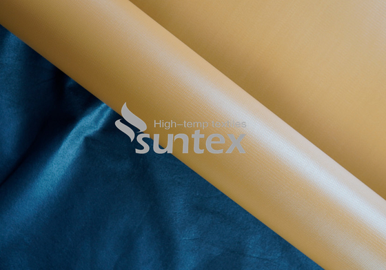 Panno di vetro rivestito di silicone giallo per la coperta del fuoco di emergenza
