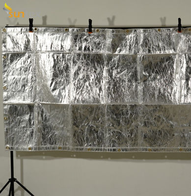 Tessuto rivestito di silicone della vetroresina di protezione ad alta temperatura resistente al fuoco