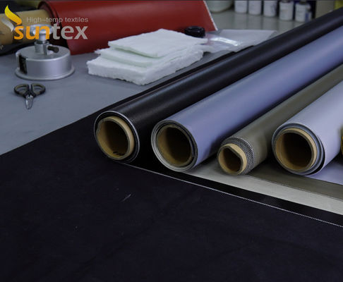 Tessuto rivestito di silicone variopinto della vetroresina del panno resistente al fuoco della vetroresina a prova di fuoco