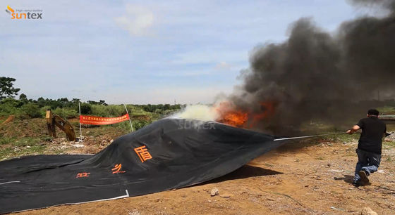 Fibra di vetro rivestita in PU per COPERTA ANTINCENDIO PER AUTO EV