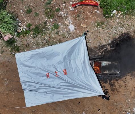 Industrial Strength EV Car Fire Blanket with 550℃/1000℃ Thermal Resistance for Oxygen Deprivation Fire Control