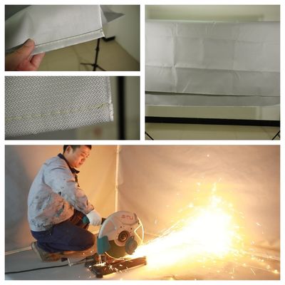1.2x1.2m Prova di ignifugità del tessuto in fibra di vetro rivestito Suntex