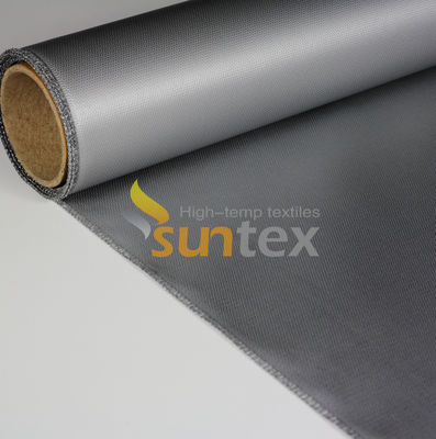 Tessuto in fibra di vetro rivestito in silicone resistente E-Glass Resistenza alle alte temperature Silicone Fibra di vetro
