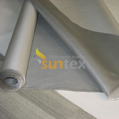 E vetro tessuto di silicone rivestimento tessuto due lati ignifughi di silicone gomma rivestita di fibra di vetro resistente al calore