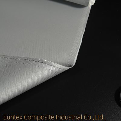 Tessuto in fibra di vetro rivestito in silicone bianco ad alta temperatura, isolante in tessuto di fibra di vetro ignifugo per la prevenzione incendi