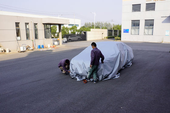 6x8m Copertura antincendio grigio per veicoli elettrici, in fibra di vetro resistente al calore