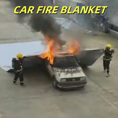 Copertura antincendio per auto elettrica grigio 550°C resistente al calore per incendi a batteria al litio