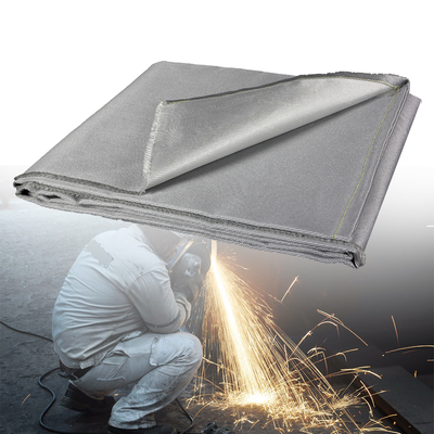 17 Oz 16 Mil Fireproof Welding Blanket with Sparks Protection for High Temperature Safety