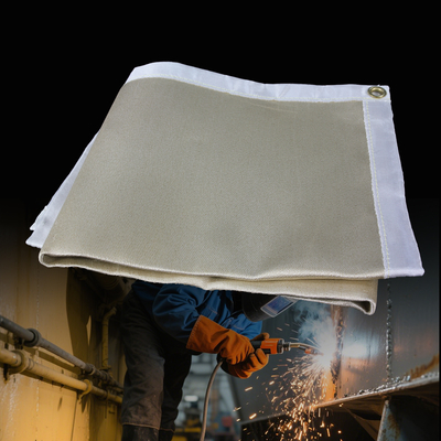 Coperta per saldatura in fibra di vetro per impieghi gravosi, ignifuga, resistente al calore 550C