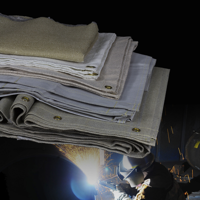 Coperta per saldatura in fibra di vetro ignifuga resistente al calore 550C industriale
