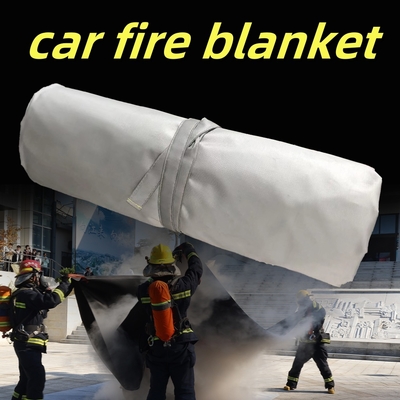 Coperta antincendio per auto elettriche grigia, resistenza termica 550℃
