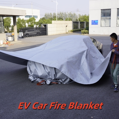 Coperta antincendio EV grigia 550℃ Resistenza termica per incendi di batterie al litio