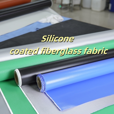 Silicone Coated Fiberglass Fabric 400 g/sqm -50C to 500C Fire Retardant