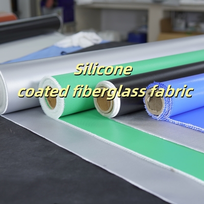 Silicone Coated Fiberglass Fabric 400 g/sqm -50C to 500C Fire Retardant