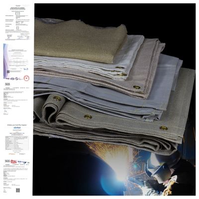 Telo per saldatura bifacciale da 17 Oz 16 Mil, ignifugo, per protezione ad alte temperature