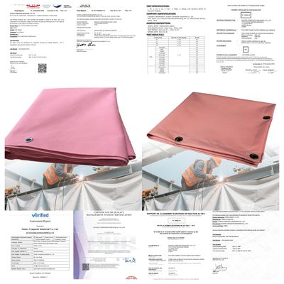 17 oz 16 Mil Spessore 1000°F Resistenza alla temperatura Coperta di saldatura Coperta ignifuga