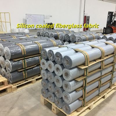 Tessuti in fibra di vetro rivestiti di silicone ignifughi con isolamento termico e resistenza alla corrosione per la prevenzione degli incendi