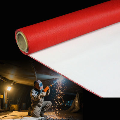 Fireproof Thermal Insulation Silicone Coated Fiberglass Fabric with 1 / 1.2 / 1.5 meter Width and 50 m / 100 m Roll Length