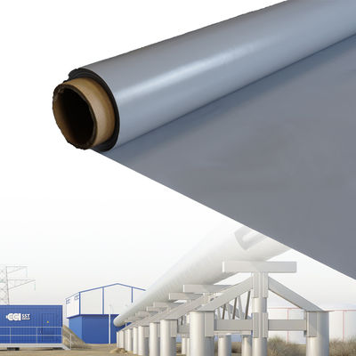 Double Sided Grey Color Silicone Coated Fiberglass Fabric with 50 m / 100 m Roll Length for Thermal Insulation