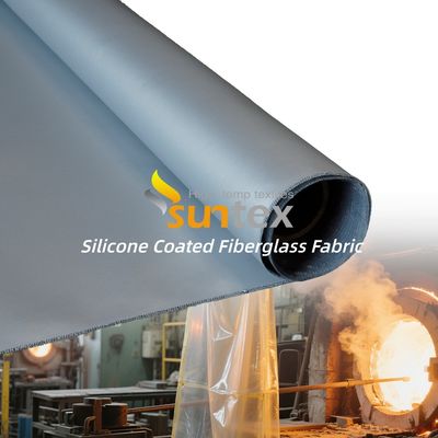Durable Fireproof Thermal Insulation Silicone Coated Fiberglass Fabric Cloth with 400 g/sqm Weight and 0.3 mm Thickness