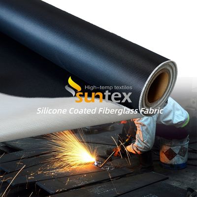 Flame Retardant Thermal Insulation Anti-Aging Silicone Coated Fiberglass Fabric for High Temperature Applications