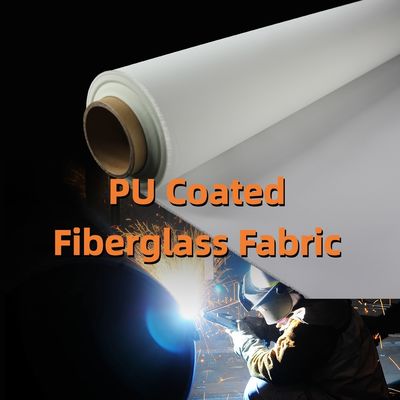 460 g/sqm 0.41 mm PU Coated Fiberglass Fabric with 1m to 1.55m Width for High Temperature Applications