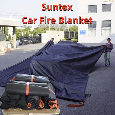 Copertura antincendio flessibile Suntex con privazione di ossigeno per due persone in incendio di auto elettriche
