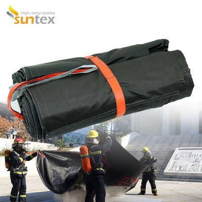 6 X 8 Meter 100% Flame Retardant EV Car Fire Blanket with 550℃/1000℃ Thermal Resistance for Battery Fires