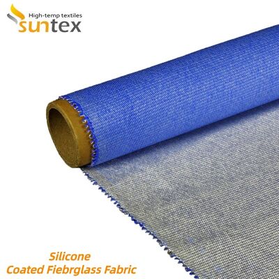 Fireproof Silicone Coated Fiberglass Fabric with Chemical Corrosion Resistance and High Temperature Stability for Industrial Use