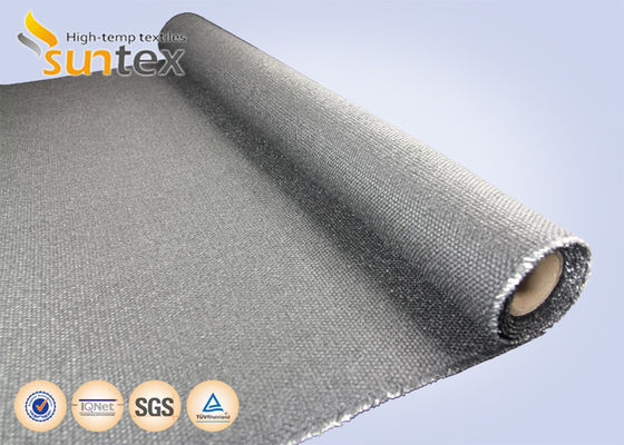 Grafite rivestito 1.4mm anti-incendio copertura roll, 650 gradi di resistenza al calore copertura tessuto su roll