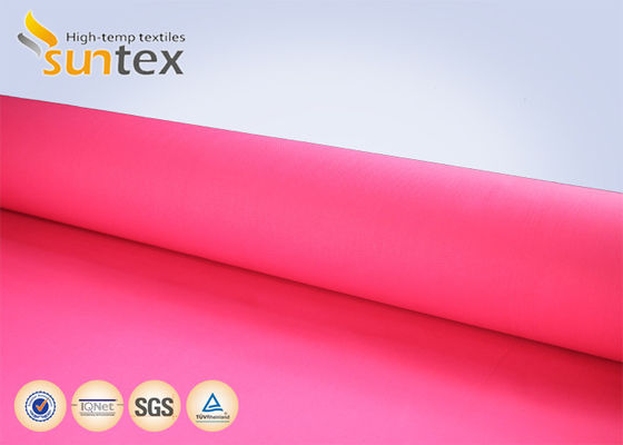 Fireproof Acrylic Coated Fiberglass Fabric with 550 Degree C Temperature Resistance and Easy to Sew and Cut for Welding Blankets