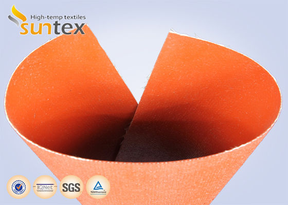 Red Silicone Fiberglass Cloth 960 G/sqm, Heat & Cold Insulation Material