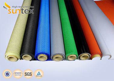 0.9mm Spessore 1000°F/550°C Isolamento termico Tessuto rivestito di fibra di vetro in silicone