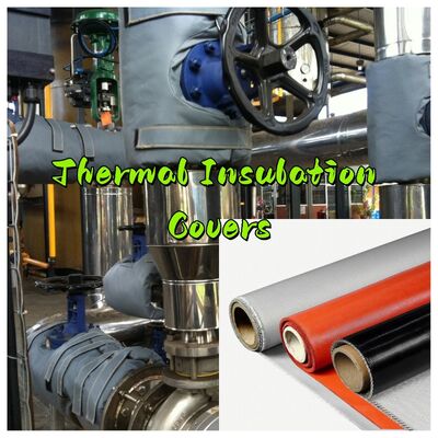 EN-13501 Tessuto per cortine antincendio certificato con resistenza a 550°C e spessore di 0,6 mm per protezione antincendio e fumo