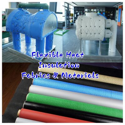 EN-13501 Tessuto per cortine antincendio certificato con resistenza a 550°C e spessore di 0,6 mm per protezione antincendio e fumo